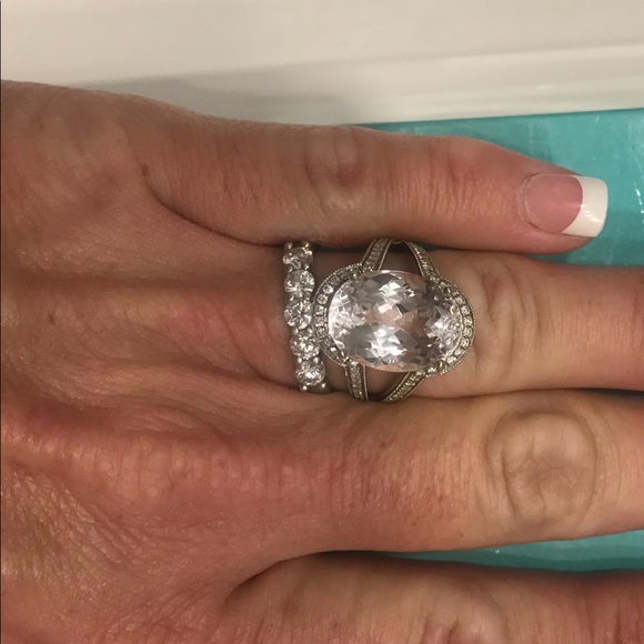 CUSTOM Kunzite and Diamond Ring 💍 - Picture 3 of 8